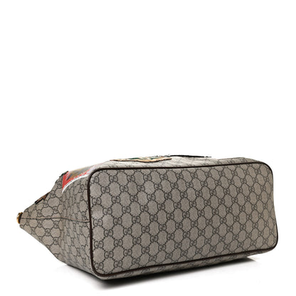 Gucci Soft GG Supreme Monogram Courrier Medium Crossbody Tote Beige New Acero 4 of 13