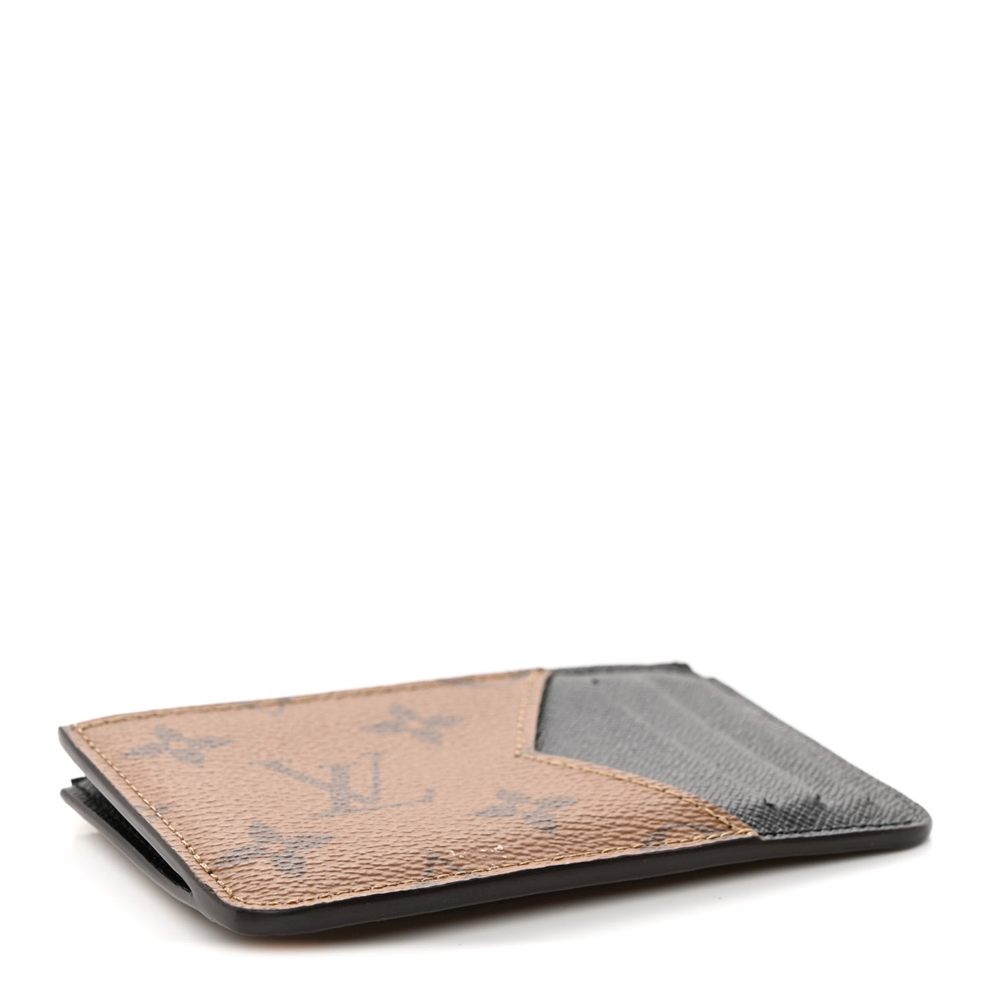 Reverse Monogram Zipped Romy Card Holder