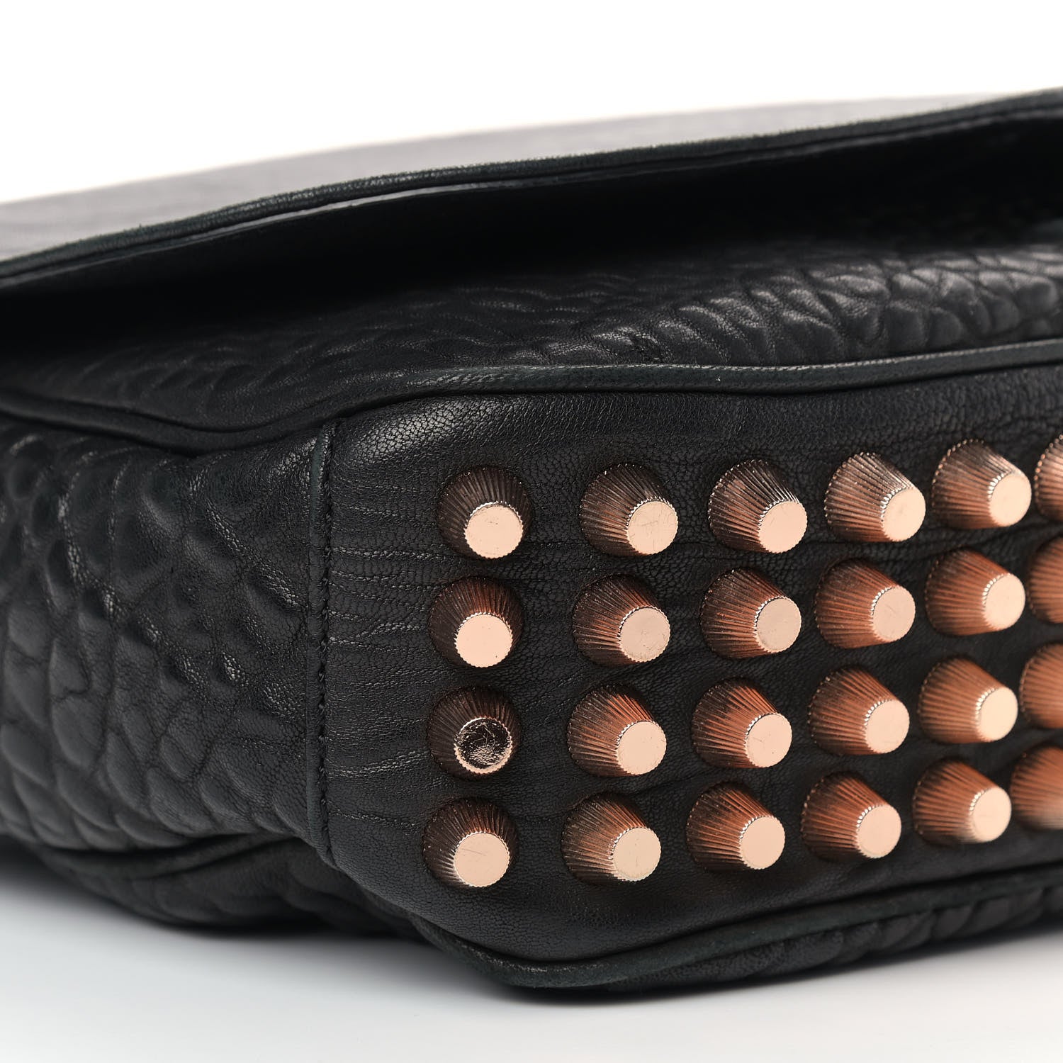 Alexander Wang Pebbled Lambskin Lia Sling Black Rose Hardware 8 of 10