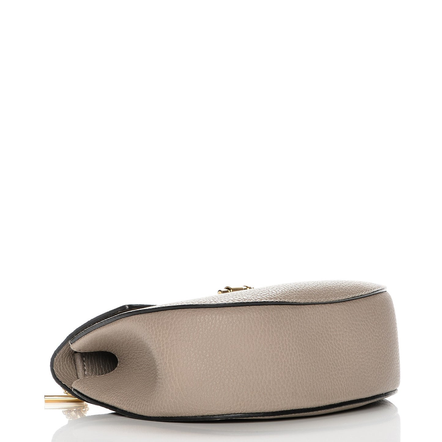 Grained Lambskin Drew Shoulder Bag Motty Grey