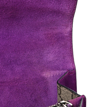 Gucci GG Supreme Monogram Embroidered Small Dionysus Shoulder Bag Purple 10 of 15