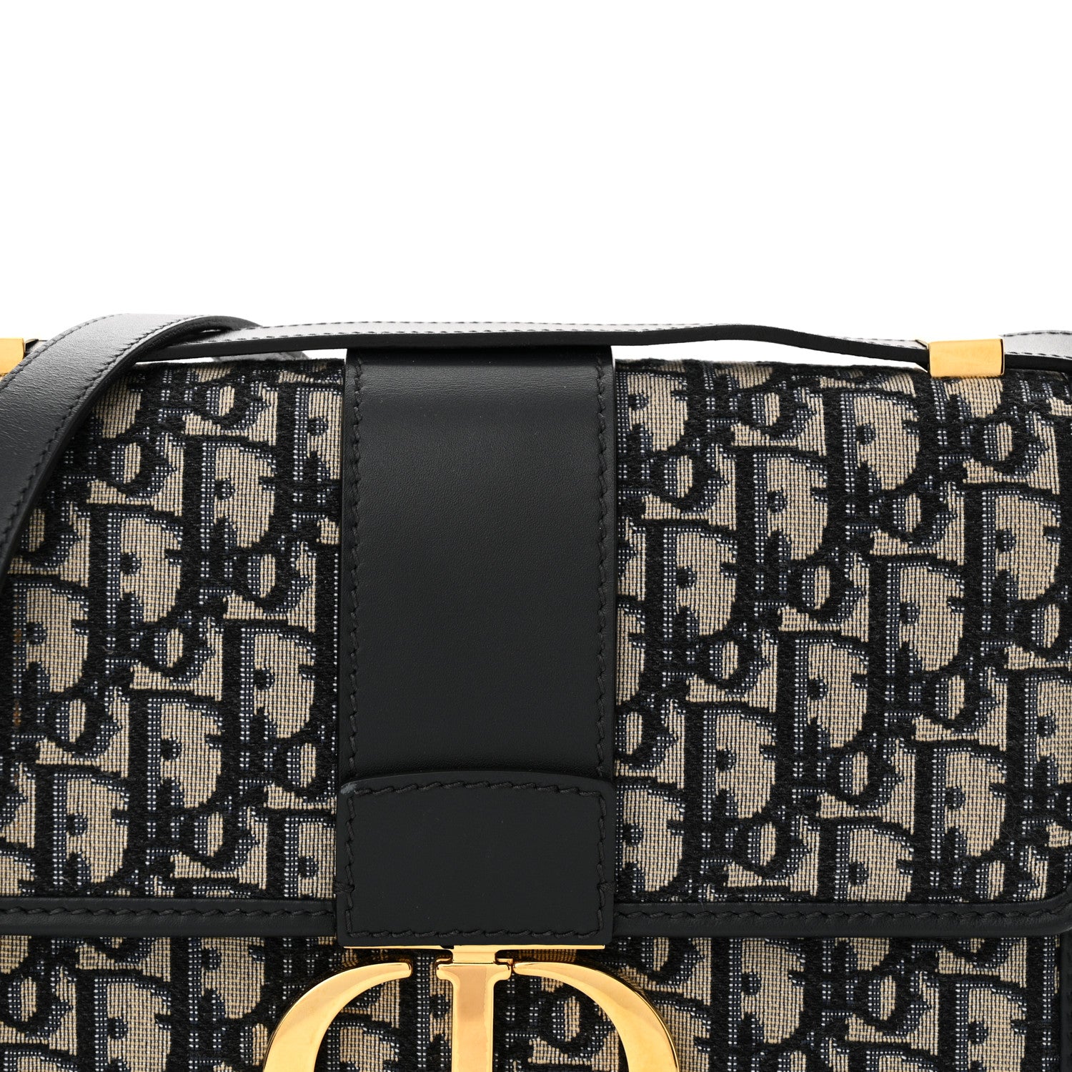 Christian Dior Oblique 30 Montaigne Flap Bag Blue 7 of 12
