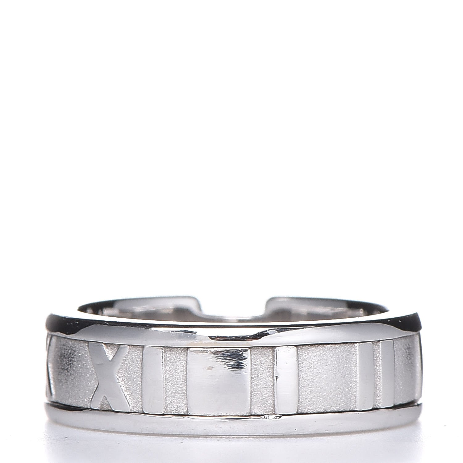 Tiffany 18K White Gold Diamond Atlas Ring 47 4 4 of 6