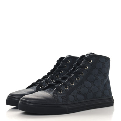 Gucci Monogram High Top Sneakers 39 Black 4 of 10