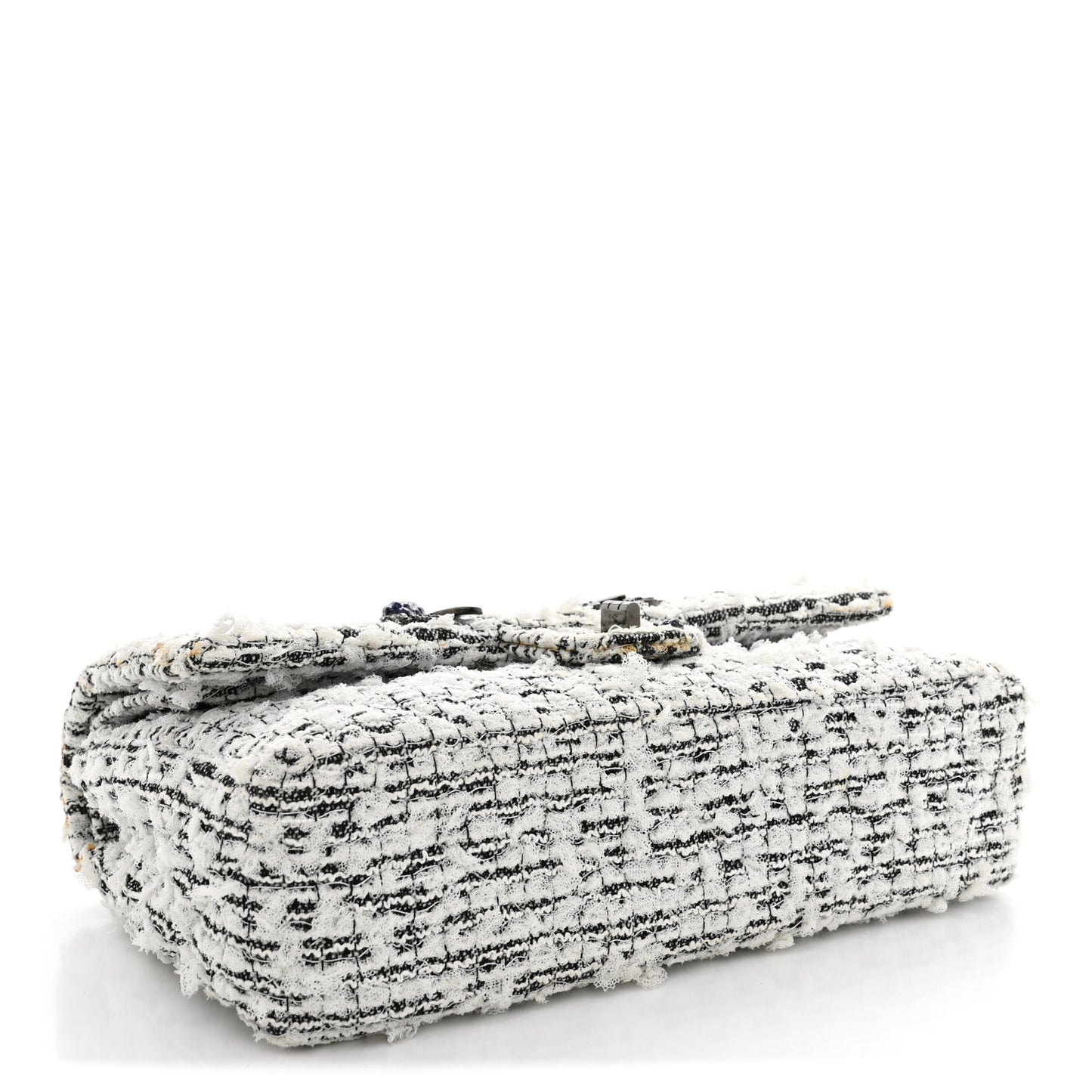 Tweed Garden Party 2.55 Reissue 225 Flap White Multicolor