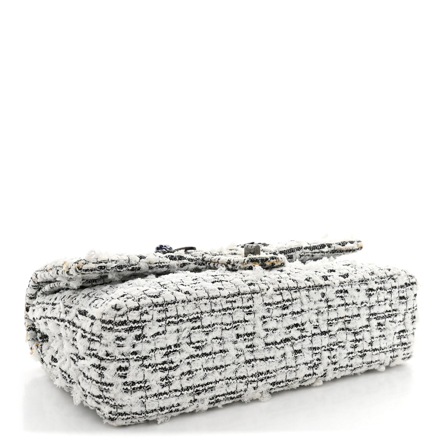 Chanel Tweed Garden Party 2.55 Reissue 225 Flap White Multicolor 4 of 12