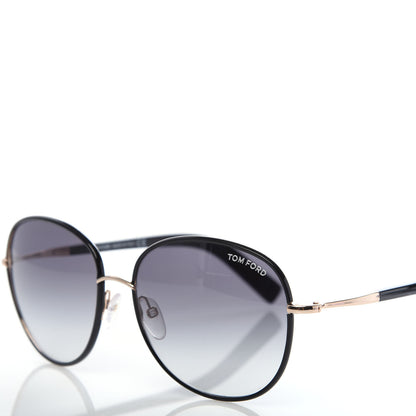 Tom Ford Acetate Georgia Sunglasses TF498 Black 7 of 8