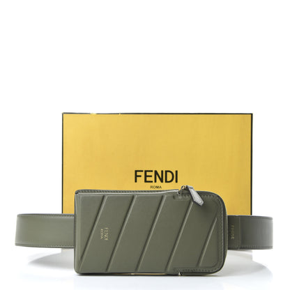 Fendi Vitello Grace Matte Cell Pocket Bag Strap Equatore 12 of 12