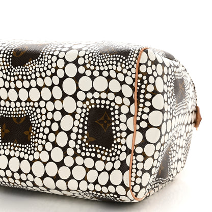 Louis Vuitton Monogram Kusama Town Speedy 30 White 9 of 10
