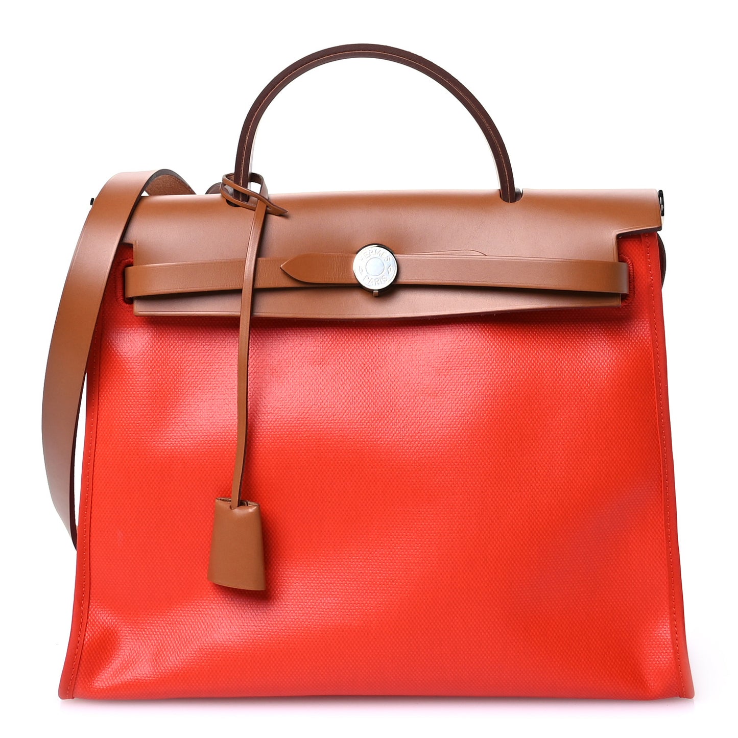 Toile H Berline Vache Hunter Herbag Zip 31 PM Capucine Fauve