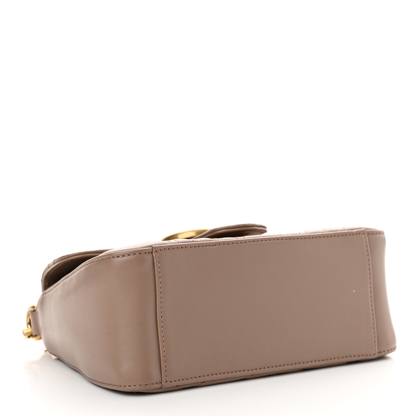 Calfskin Matelasse Mini GG Marmont Top Handle Shoulder Bag Porcelain Rose