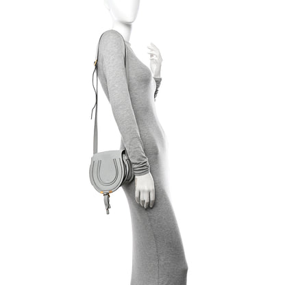 Chloe Calfskin Mini Marcie Round Crossbody Bag Faded Blue 2 of 13