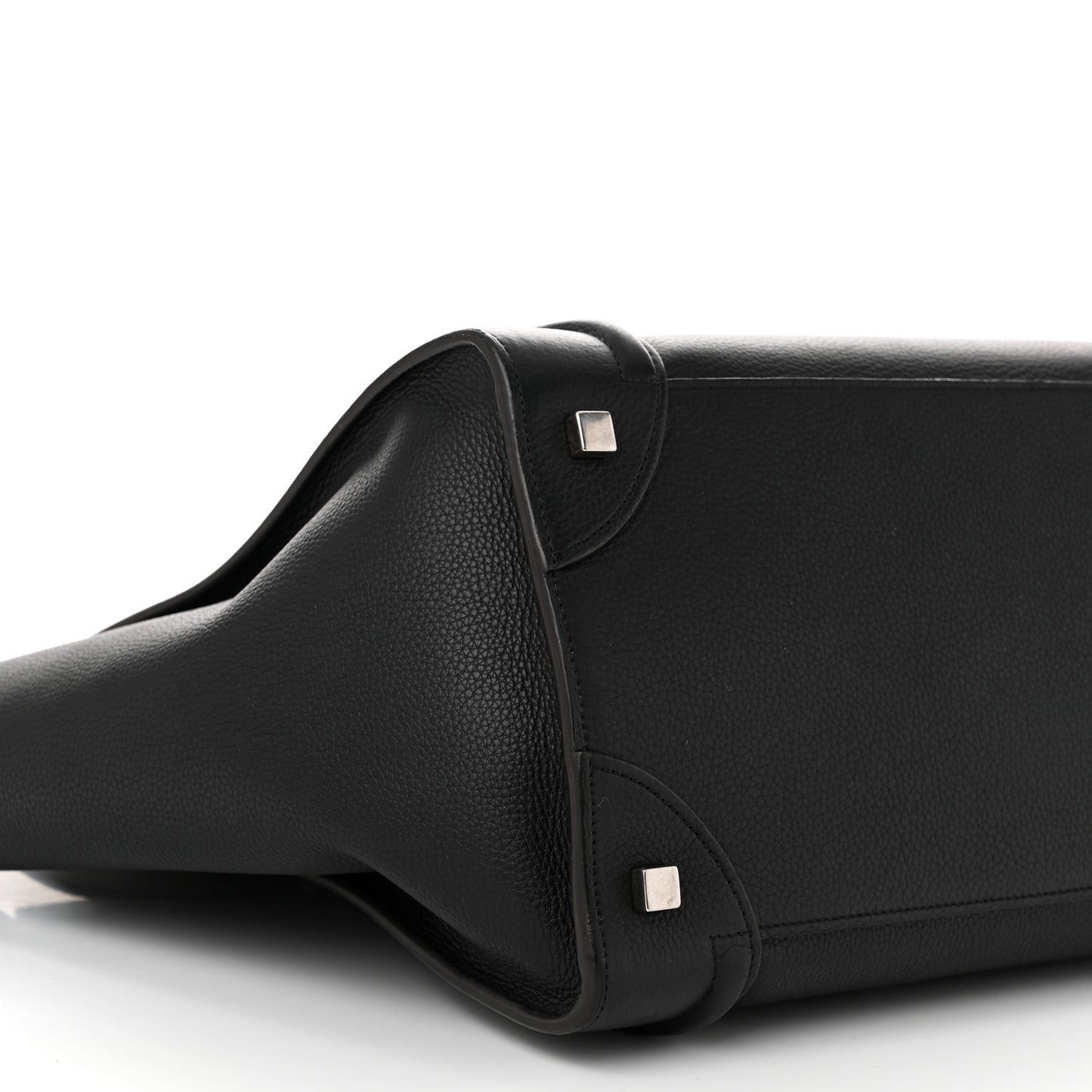 Drummed Calfskin Mini Luggage Black