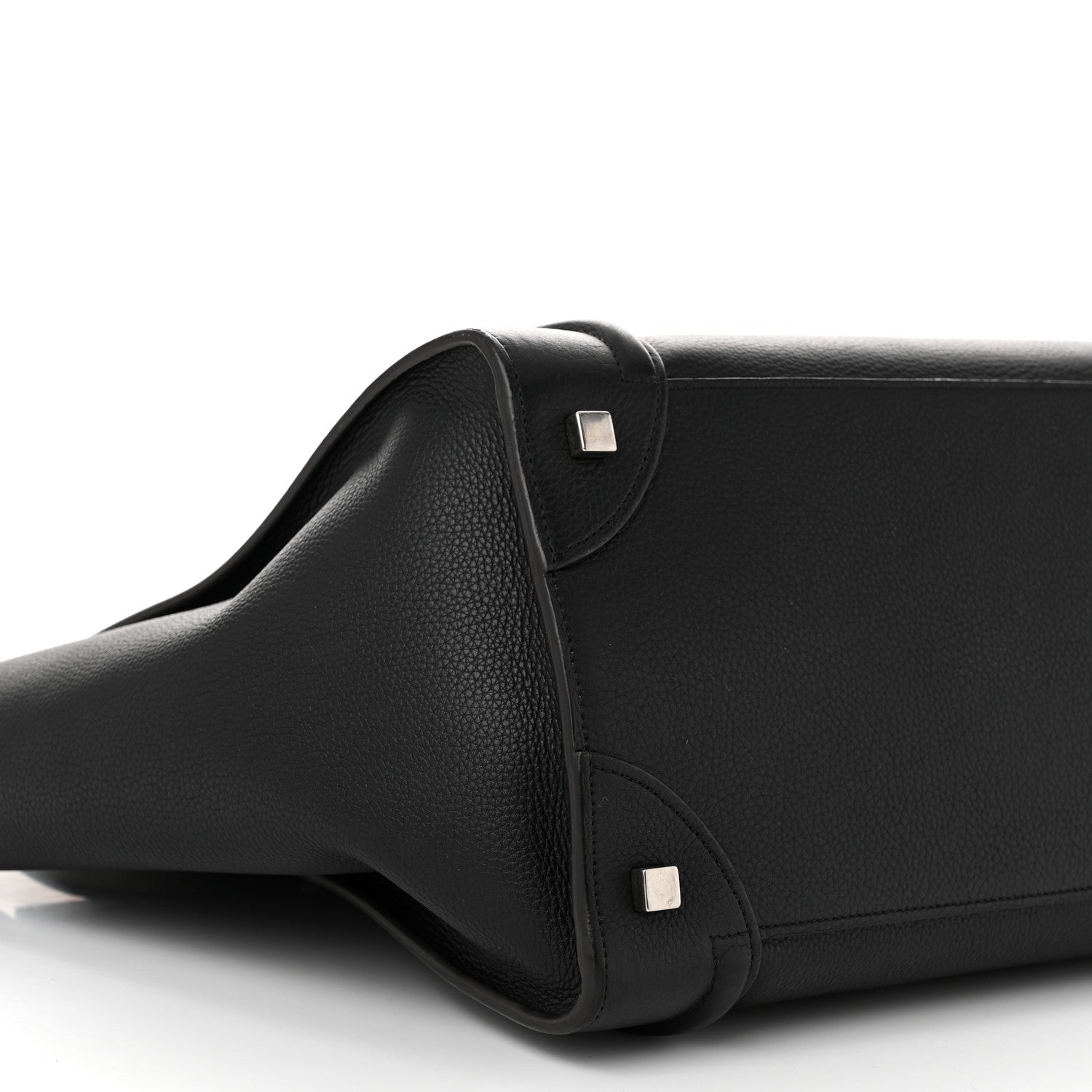 Celine Drummed Calfskin Mini Luggage Black 9 of 10