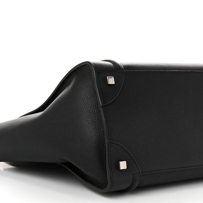 Celine Drummed Calfskin Mini Luggage Black 9 of 10
