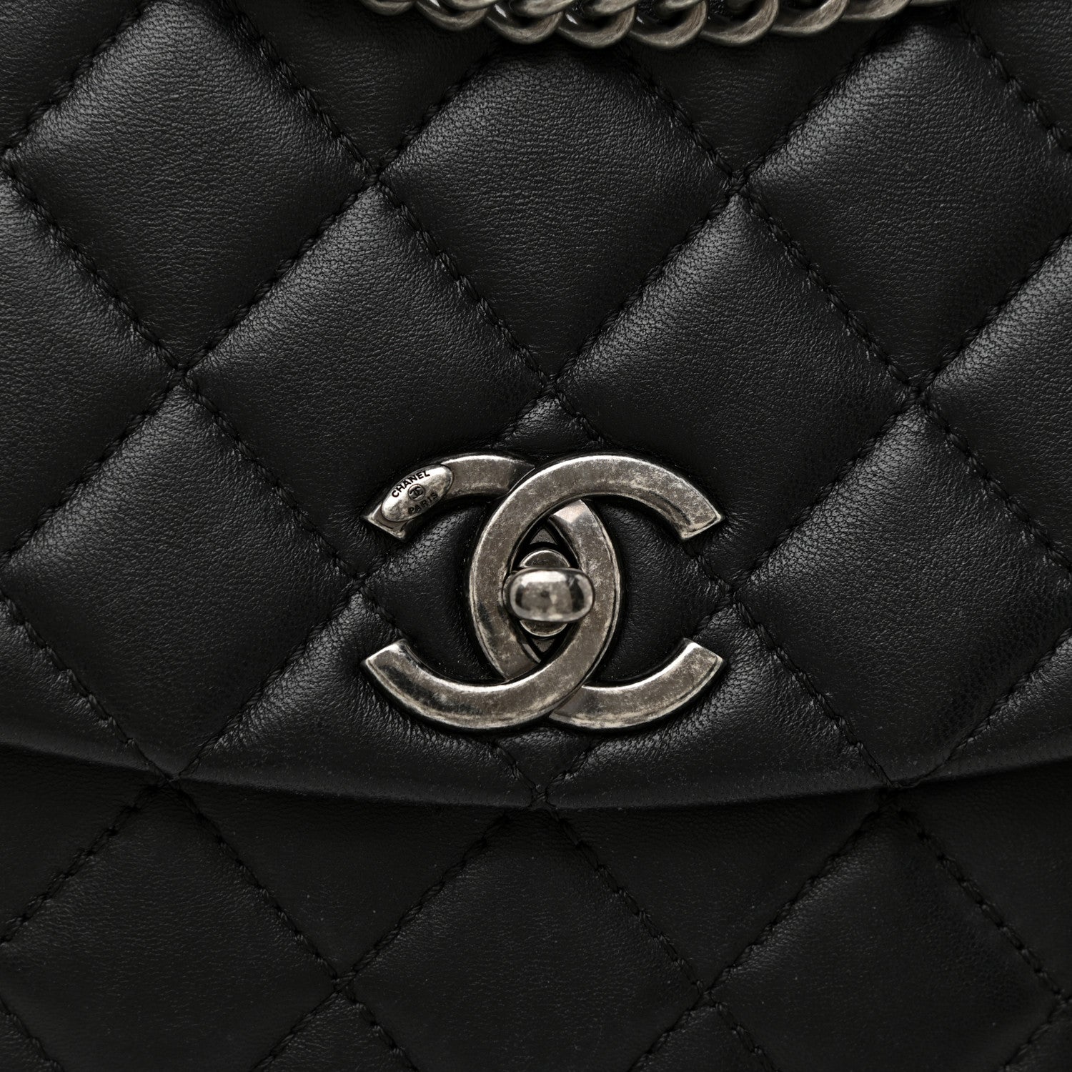 Chanel Lambskin Quilted Large Daily Supple Flap Black 19 of 20