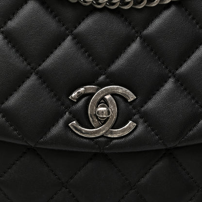Chanel Lambskin Quilted Large Daily Supple Flap Black 19 of 20