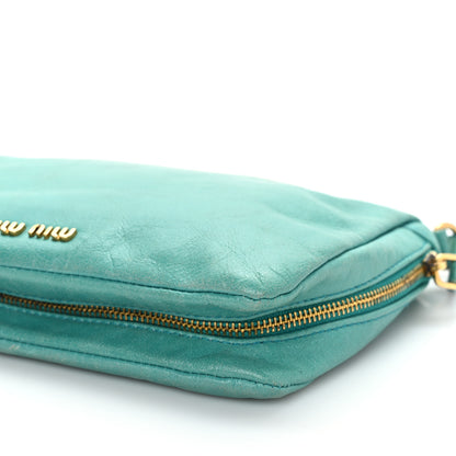 Miu Miu Nappa Shoulder Bag Turchese 9 of 10