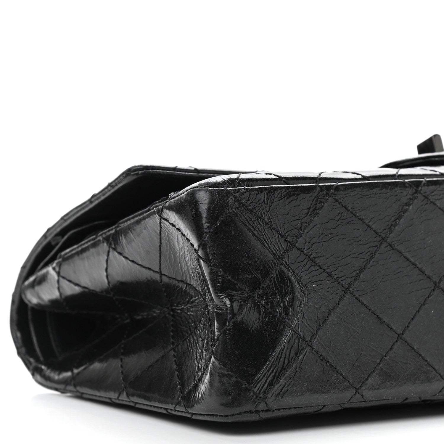 Chanel Glazed Calfskin Quilted 2.55 Reissue 226 Flap So Black 5 of 13