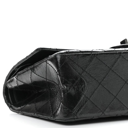 Chanel Glazed Calfskin Quilted 2.55 Reissue 226 Flap So Black 5 of 13