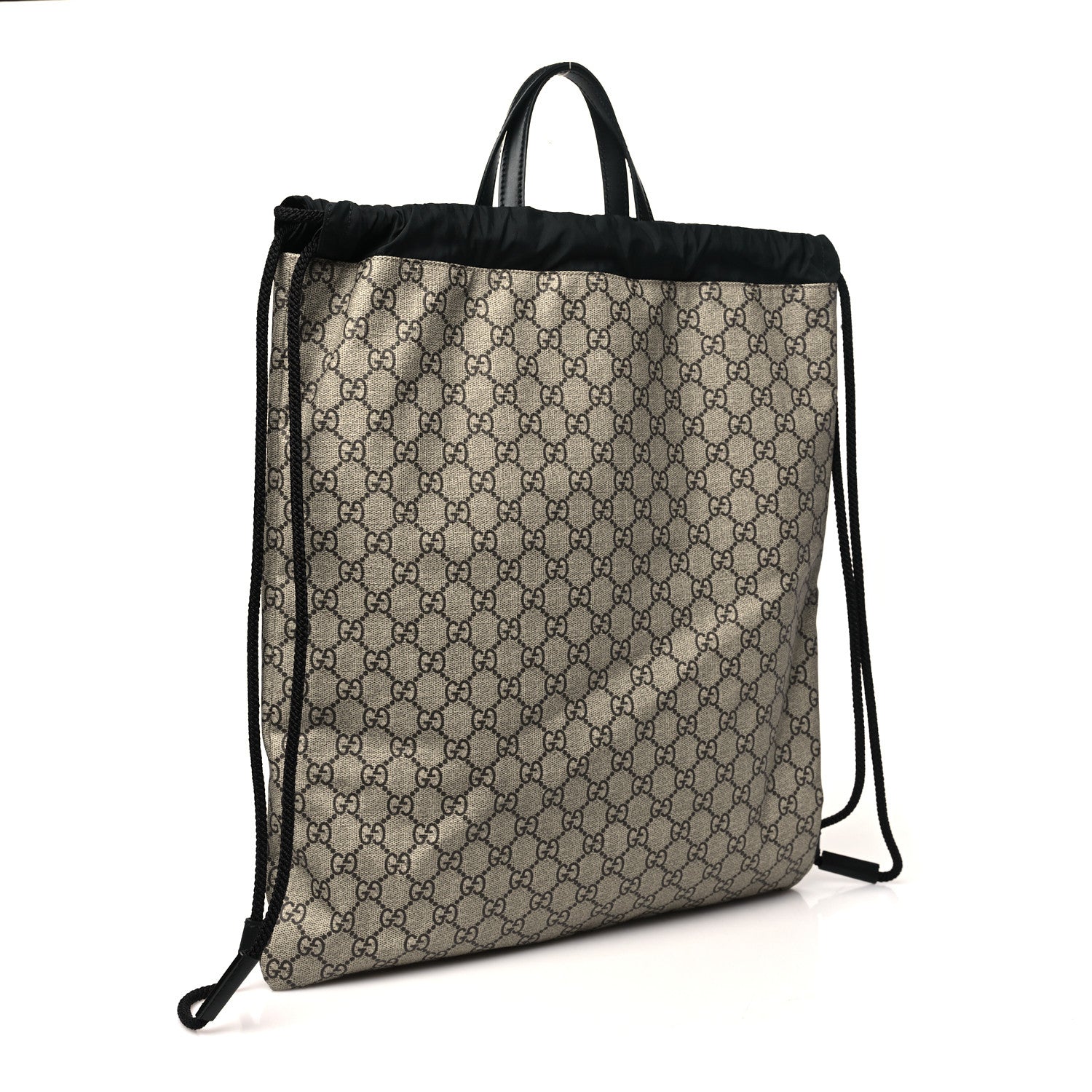 Gucci GG Supreme Monogram Angry Cat Drawstring Backpack 3 of 10