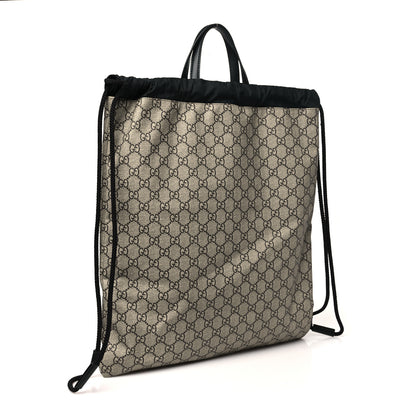 Gucci GG Supreme Monogram Angry Cat Drawstring Backpack 3 of 10