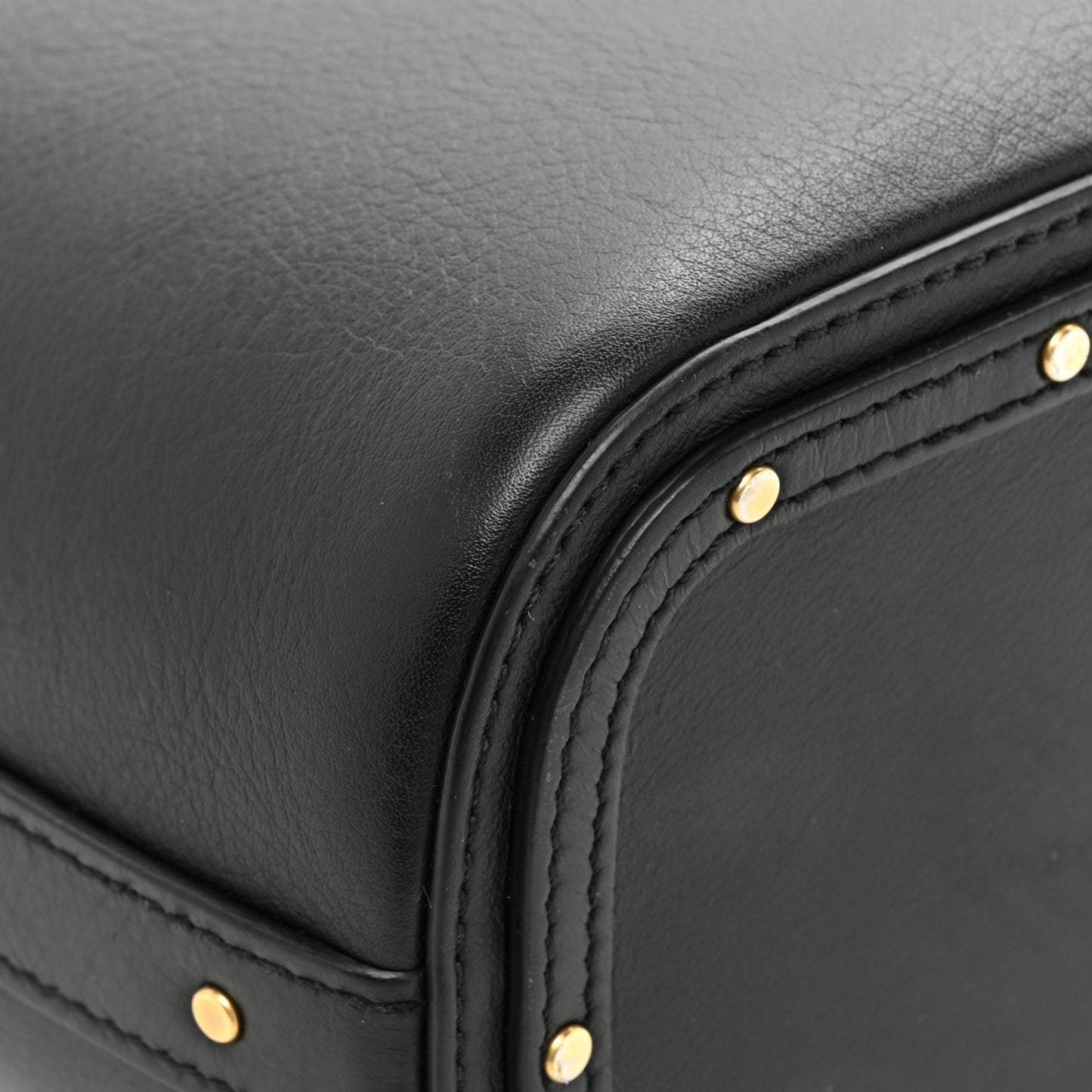 Smooth Calfskin Small Roy Bucket Bag Black
