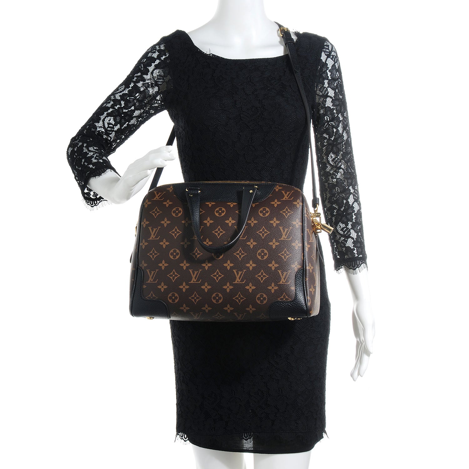 Louis Vuitton Monogram Retiro NM Black 2 of 7