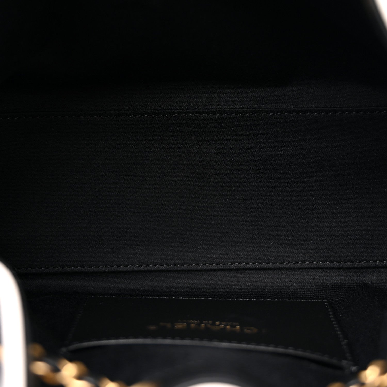 Chanel Braided Raffia Calfskin Mini Chanel 25 Handbag Black White 5 of 12