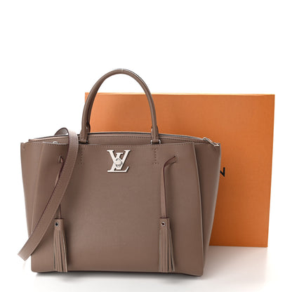 Louis Vuitton Calfskin Lockmeto Taupe Glace 10 of 10