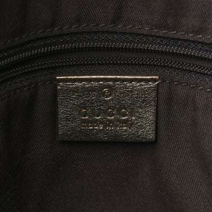 Gucci Satin Monogram Medium Abbey Tote Metallic Bronze 5 of 11