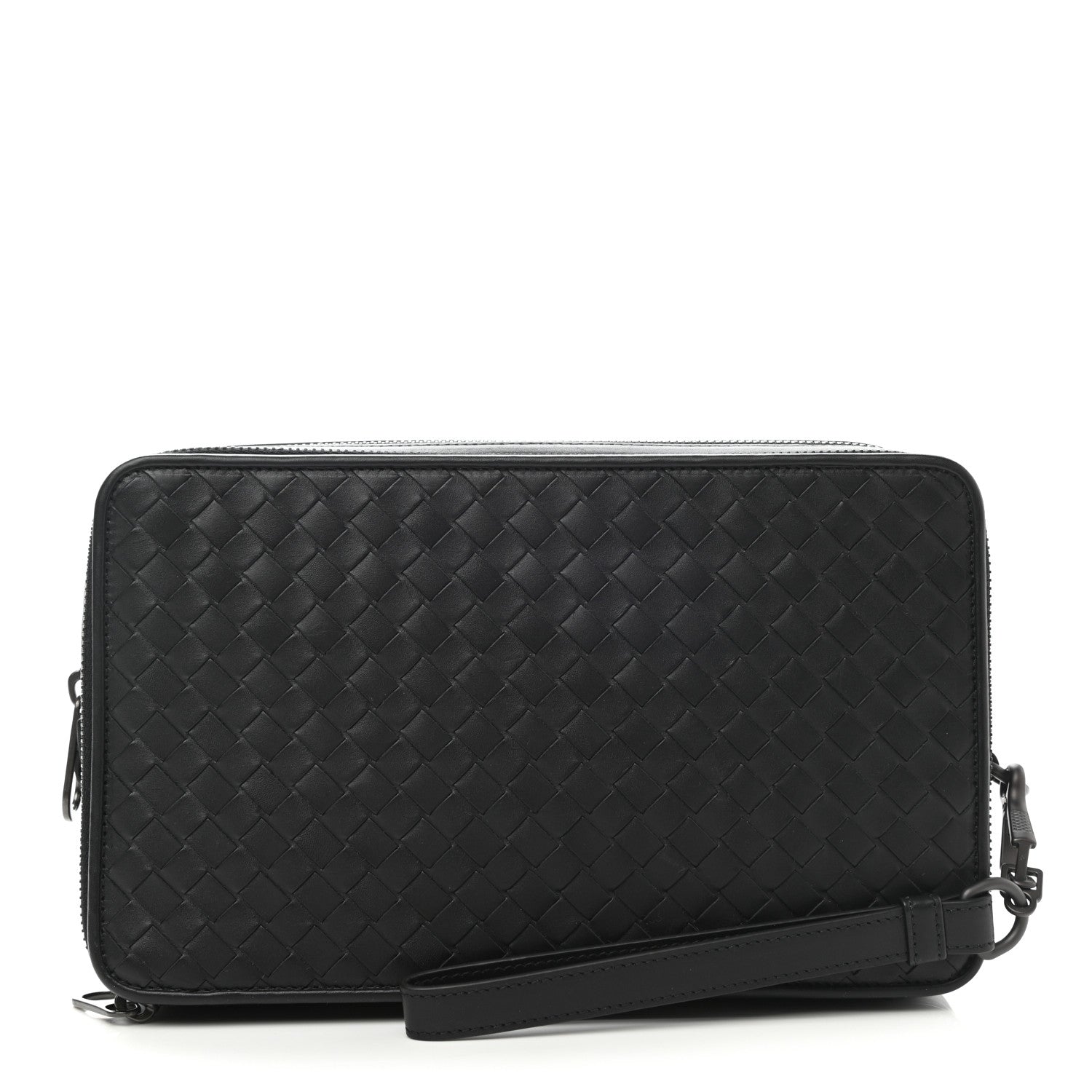 Bottega Veneta Nappa Intrecciato Organizer Wallet Black 1 of 9