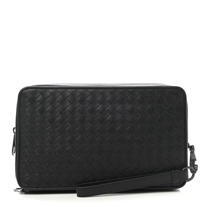 Bottega Veneta Nappa Intrecciato Organizer Wallet Black 1 of 9