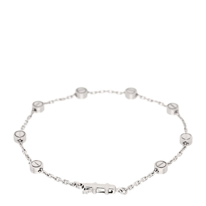 Cartier 18K White Gold LOVE Station Bracelet 2 of 4