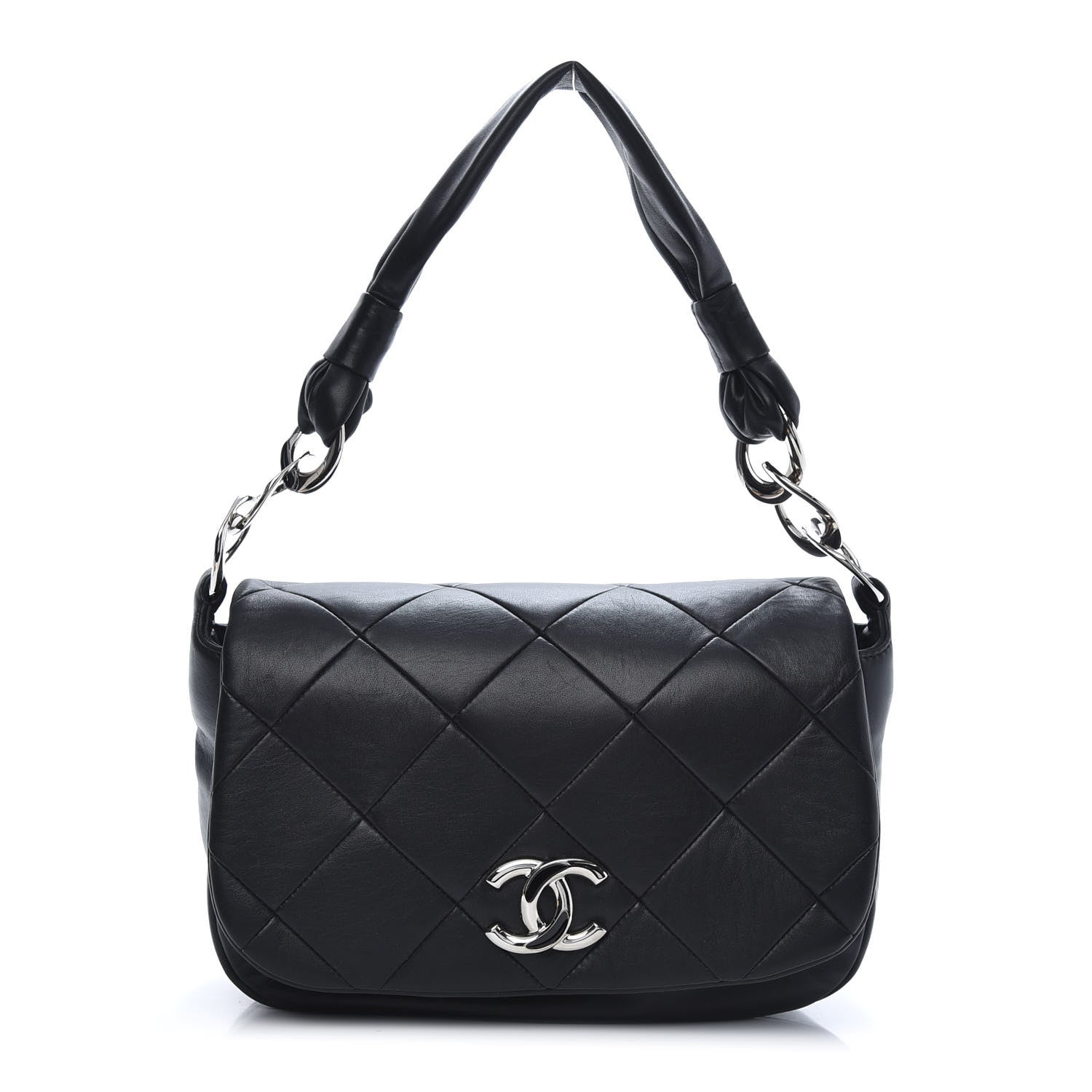 Chanel Lambskin Quilted Flap Bag Black 1 of 10