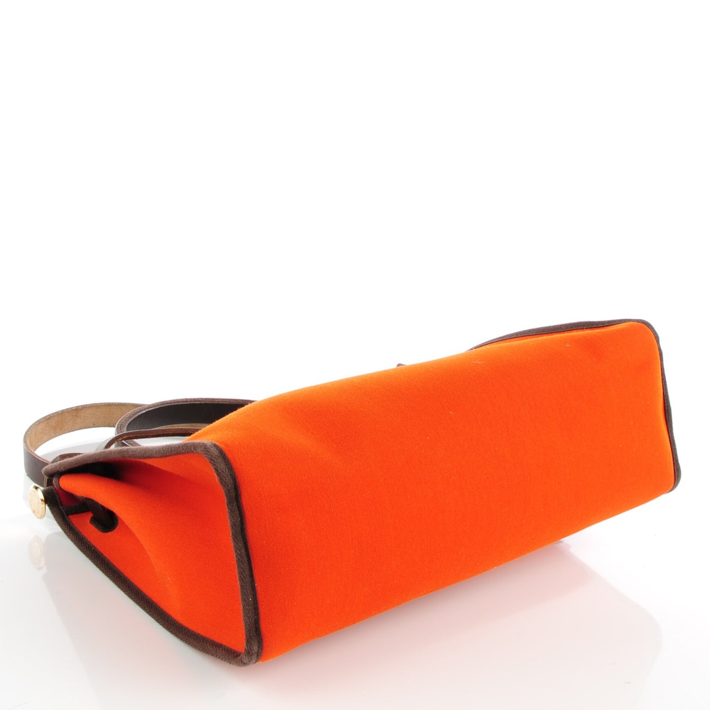 Toile Vache Calfskin Herbag 30 PM Orange Red