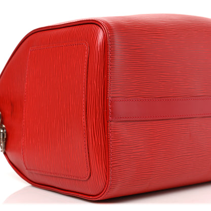 Louis Vuitton Epi Speedy 35 Castillan Red 8 of 10