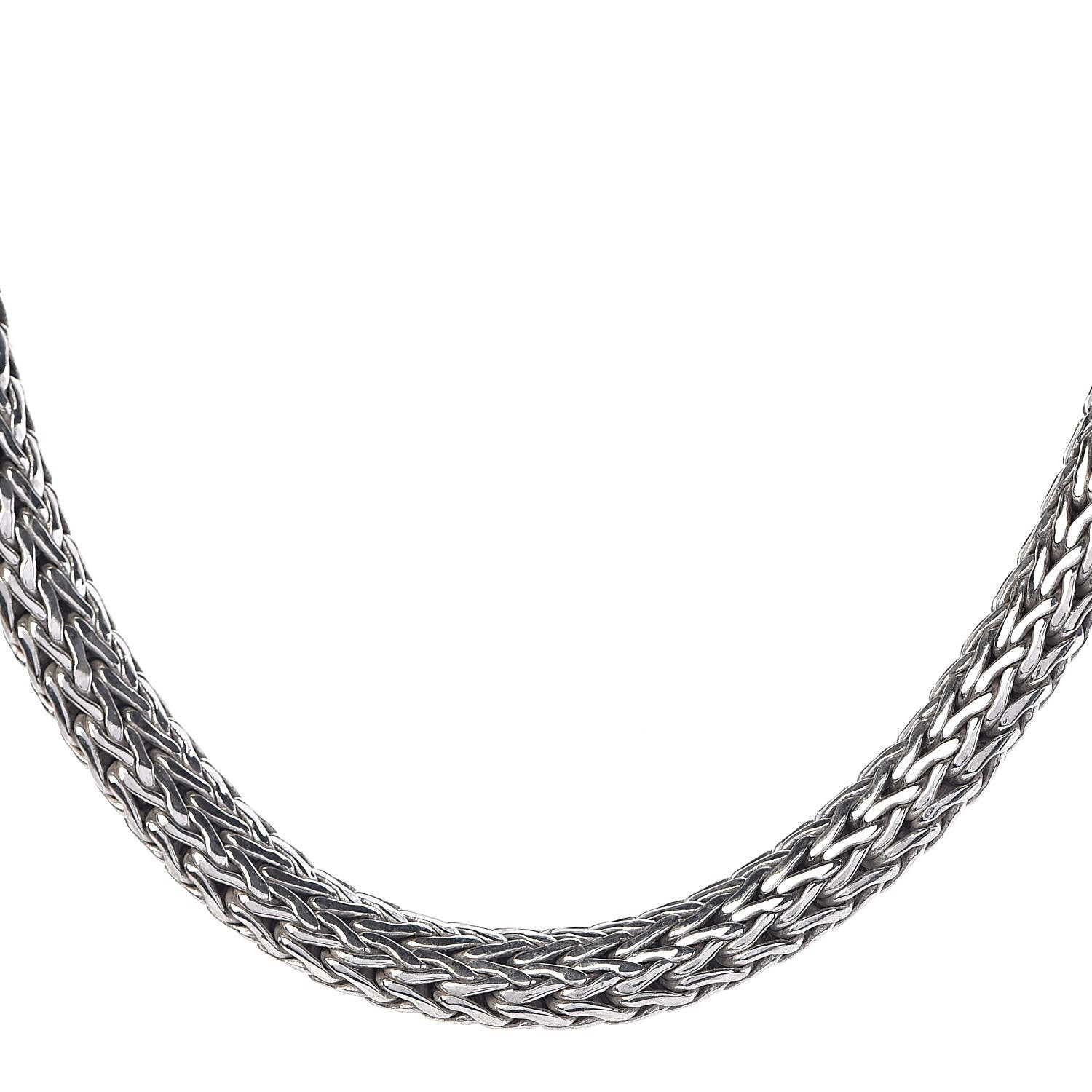 John Hardy Sterling Silver 18K Yellow Gold 11mm Classic Chain Necklace 3 of 5
