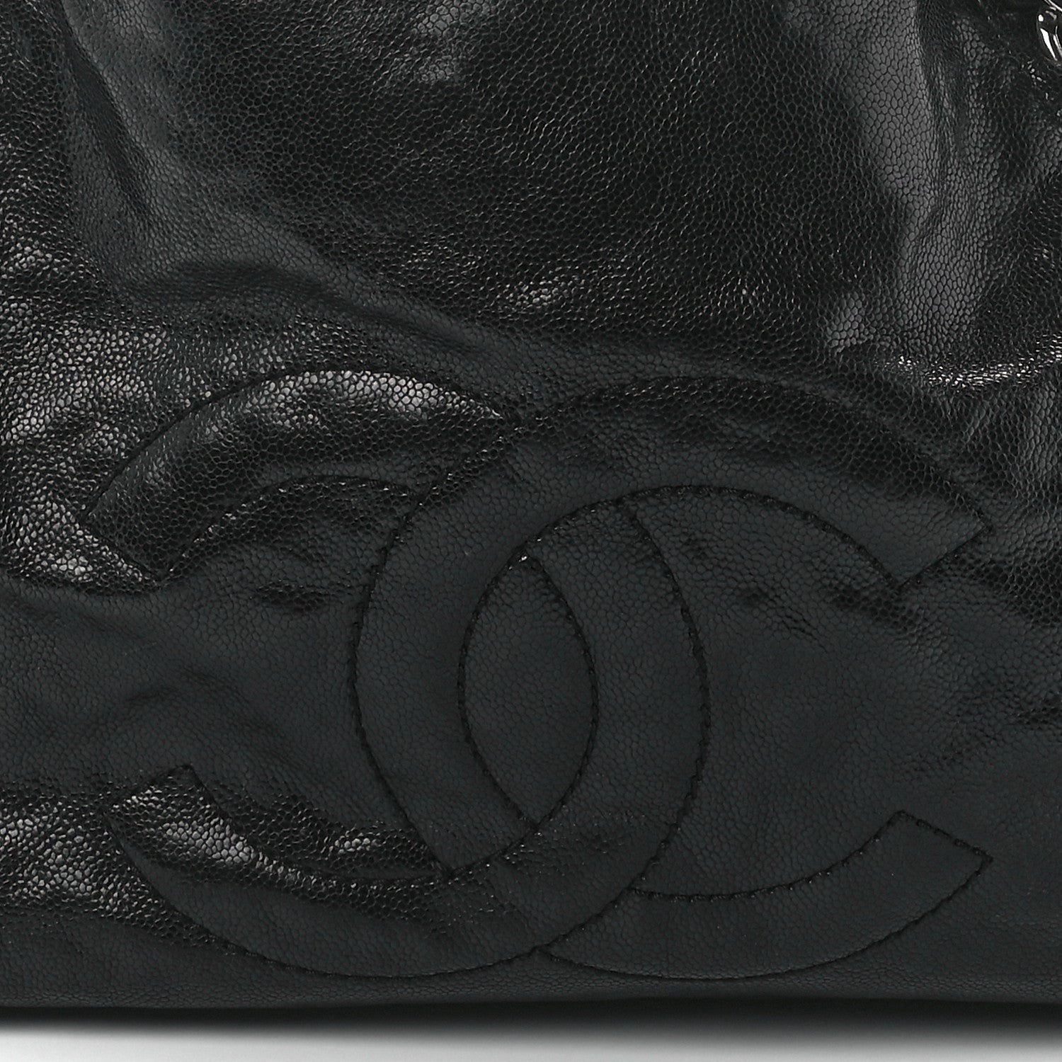 Chanel Glazed Caviar East West Modern Chain Tote Black 8 of 11