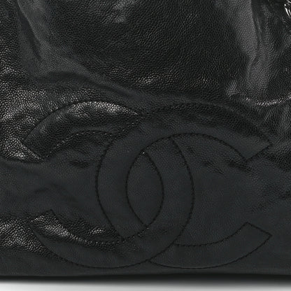 Chanel Glazed Caviar East West Modern Chain Tote Black 8 of 11