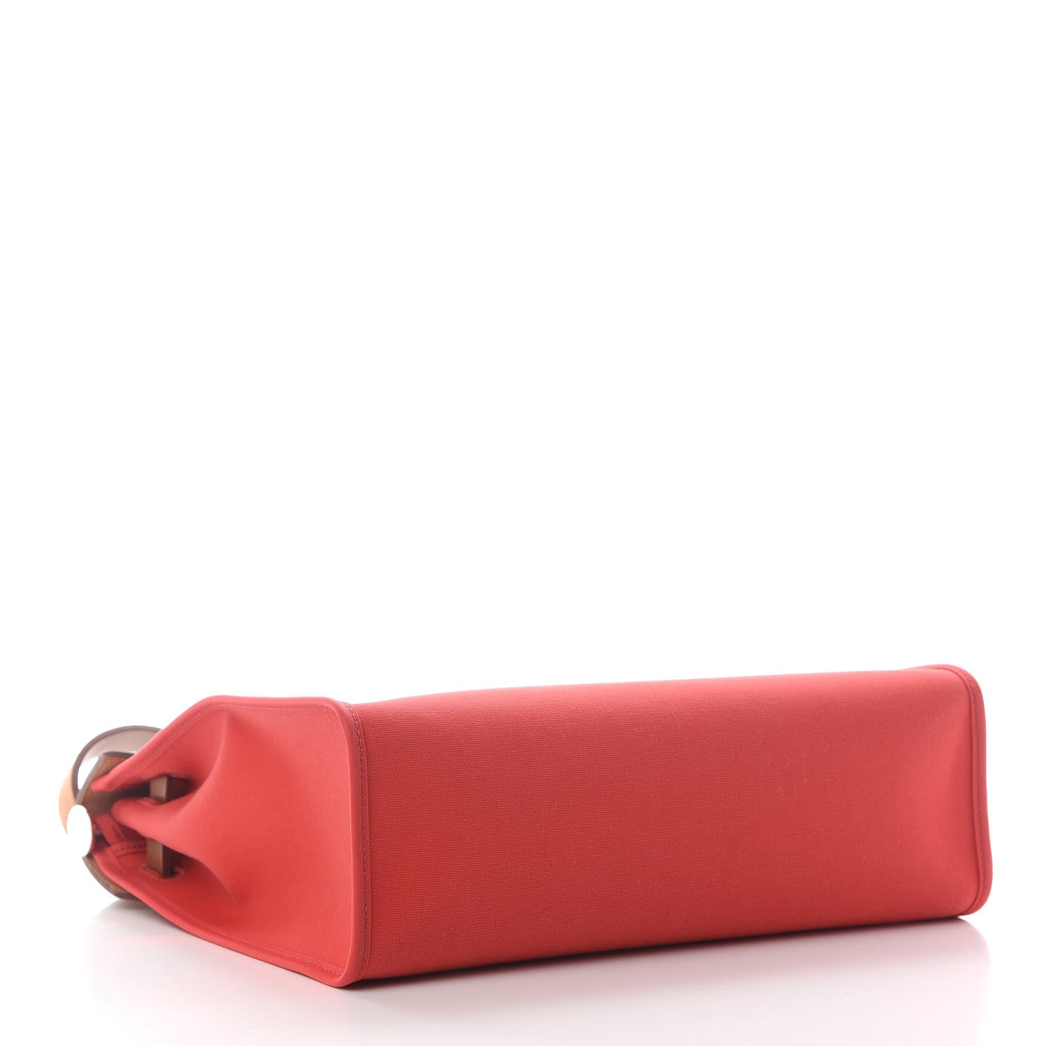 Hermes Vache Hunter Toile Herbag Zip 31 PM Rouge Tomate Natural 3 of 7