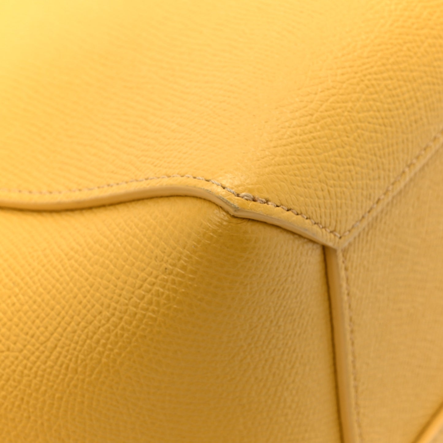 Grained Calfskin Nano Belt Bag Sunflower
