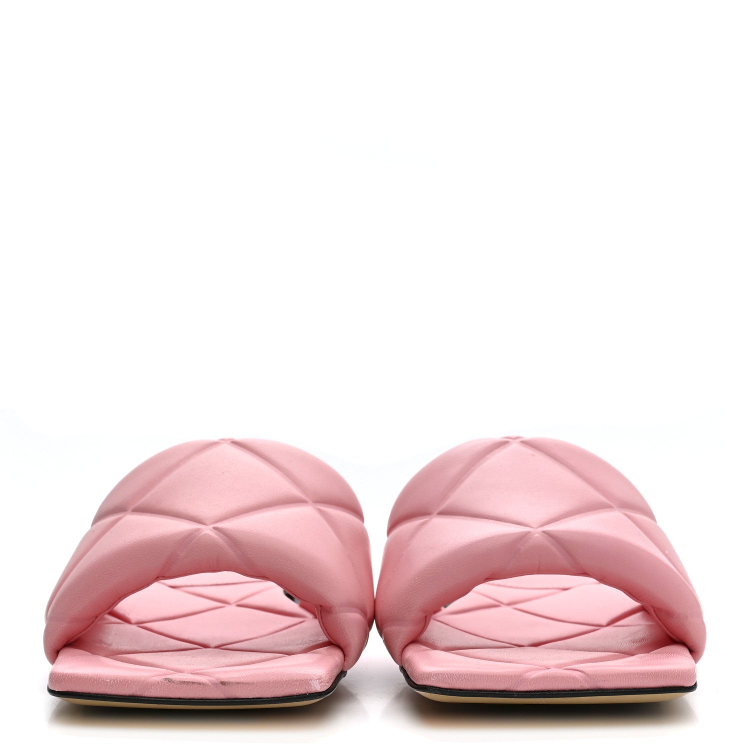 Bottega Veneta Nappa Quilted Rubber Lido Flat Sandals 38 Blossom 3 of 10