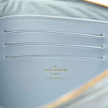Louis Vuitton Calfskin New Wave Zipped Pochette Porcelain Blue 6 of 6
