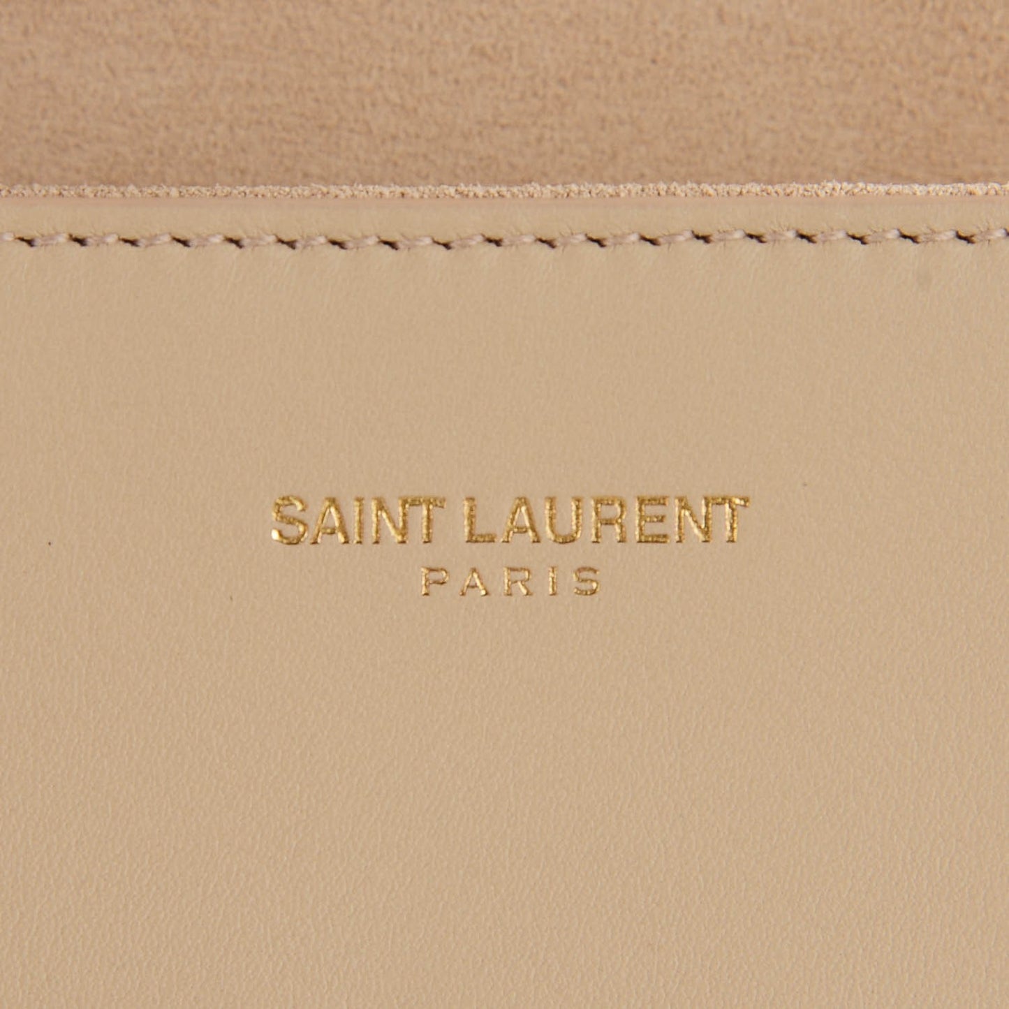 Calfskin Classic Y Clutch Light Beige