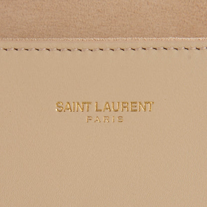Saint Laurent Calfskin Classic Y Clutch Light Beige 9 of 9