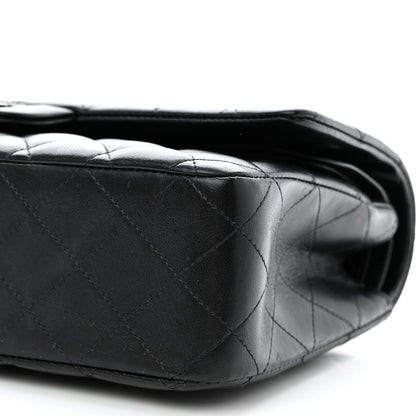 Chanel Lambskin Quilted Medium Double Flap So Black 12 of 15