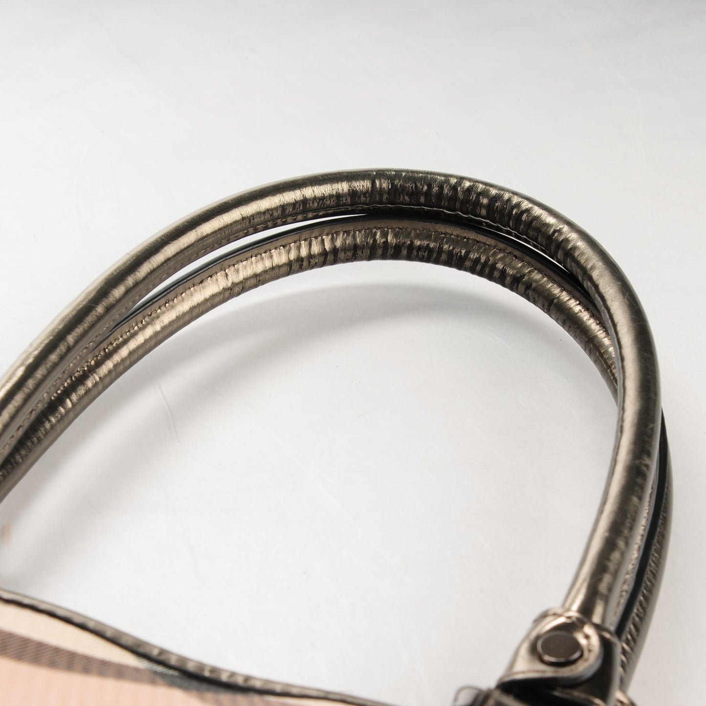 Patent Supernova Check Medium Denham Tote Dark Nickel