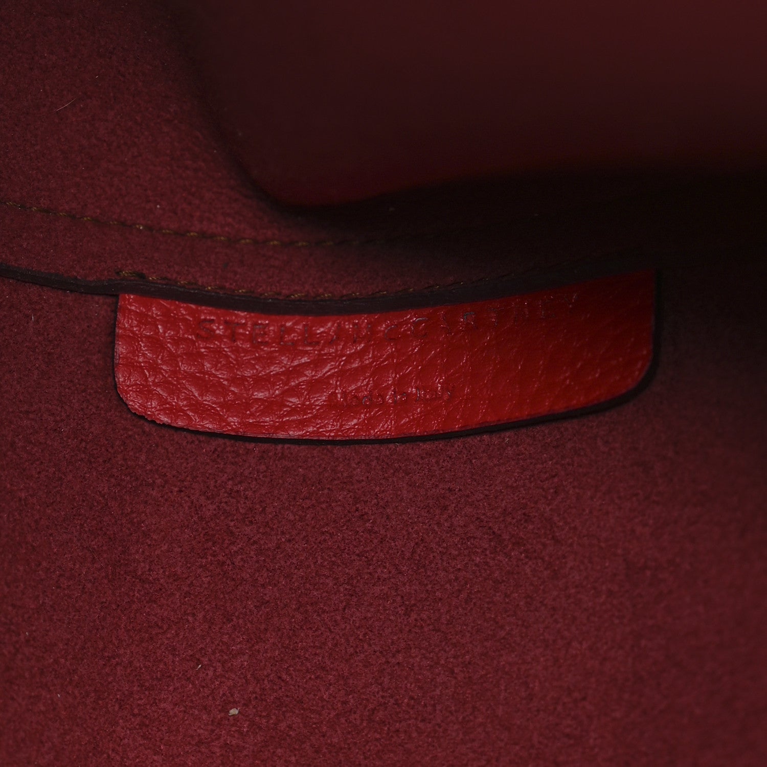 Stella McCartney Grainy Alter Mat Perforated Tote Red 6 of 9