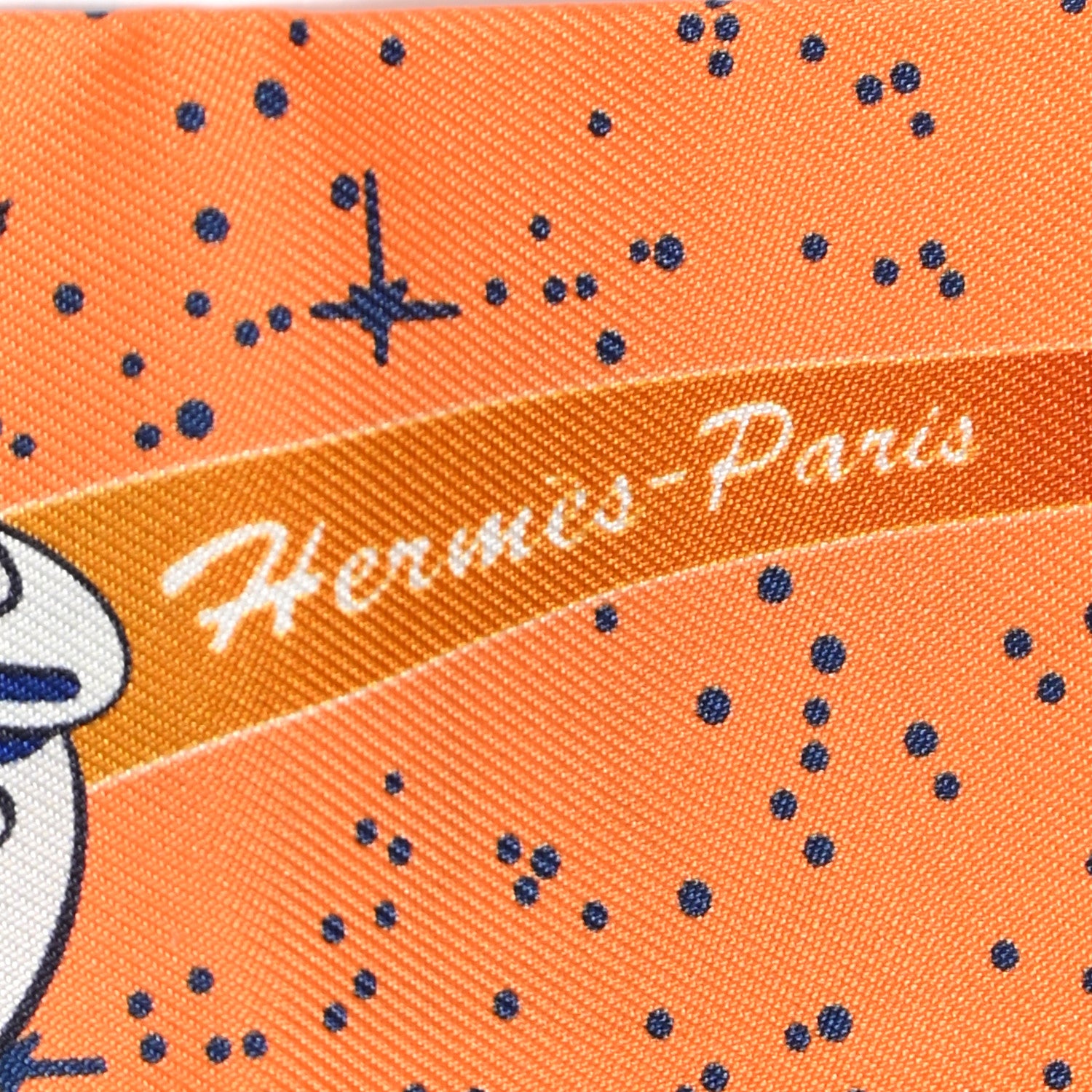 Hermes Silk Space Derby Twilly Orange Jaune Bleu 2 of 8